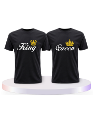 Gemeinsamer Look: King Queen T-Shirts | Paarpulli