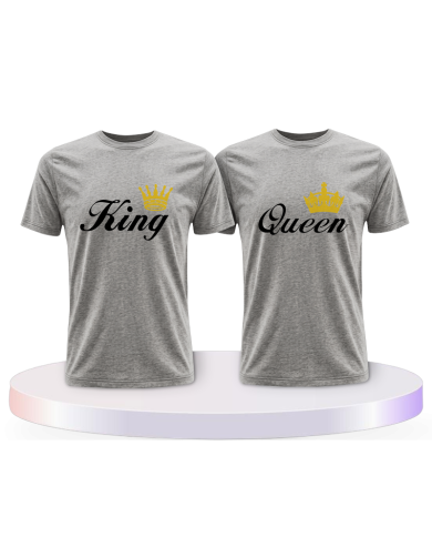 Gemeinsamer Look: King Queen T-Shirts | Paarpulli