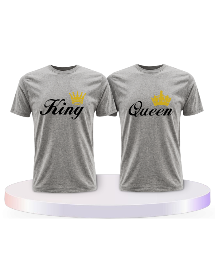 Gemeinsamer Look: King Queen T-Shirts | Paarpulli