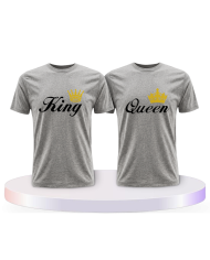 Gemeinsamer Look: King Queen T-Shirts | Paarpulli