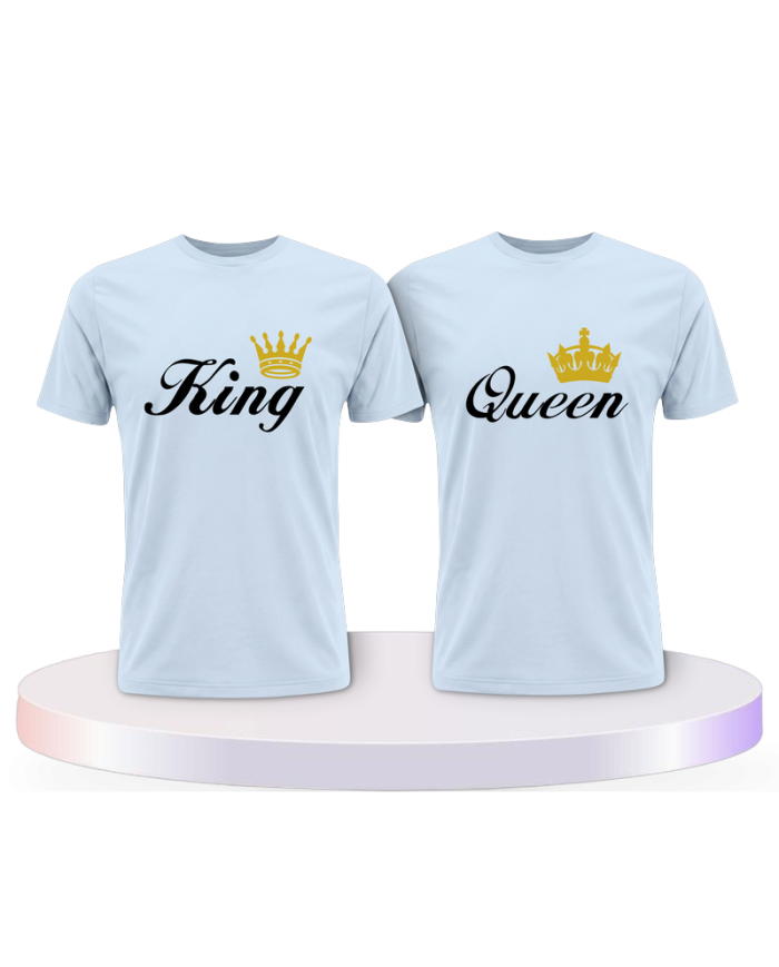 Gemeinsamer Look: King Queen T-Shirts | Paarpulli
