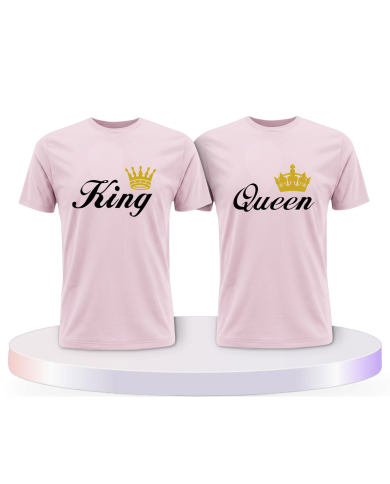 Gemeinsamer Look: King Queen T-Shirts | Paarpulli