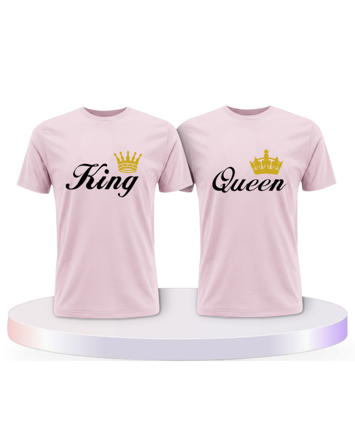 Gemeinsamer Look: King Queen T-Shirts | Paarpulli