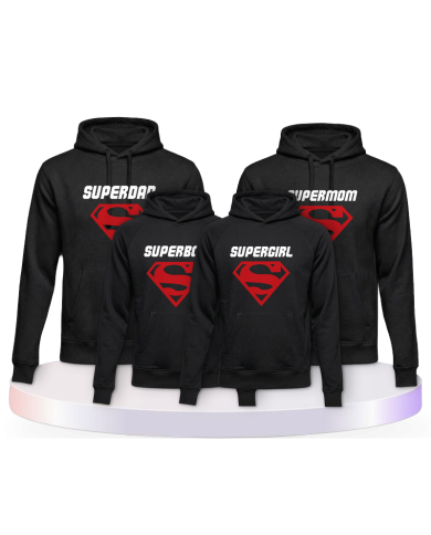 4er Set Superfamilie Familien Tshirts Set