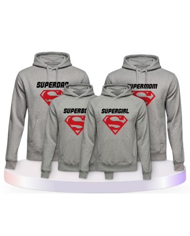 4er Set Superfamilie Familien Tshirts Set