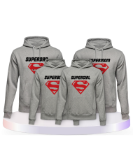 Familienlook Hoodies mit Superfamilie | Paarpulli