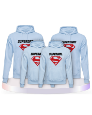 Familienlook Hoodies mit Superfamilie | Paarpulli