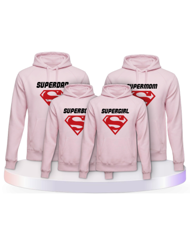 4er Set Superfamilie Familien Tshirts Set