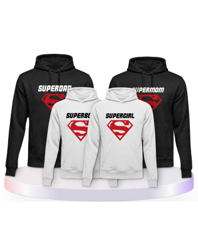 4er Set Superfamilie Familien Tshirts Set