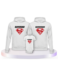 Superfamilie 3er Set mit Hoodie und Baby-Body