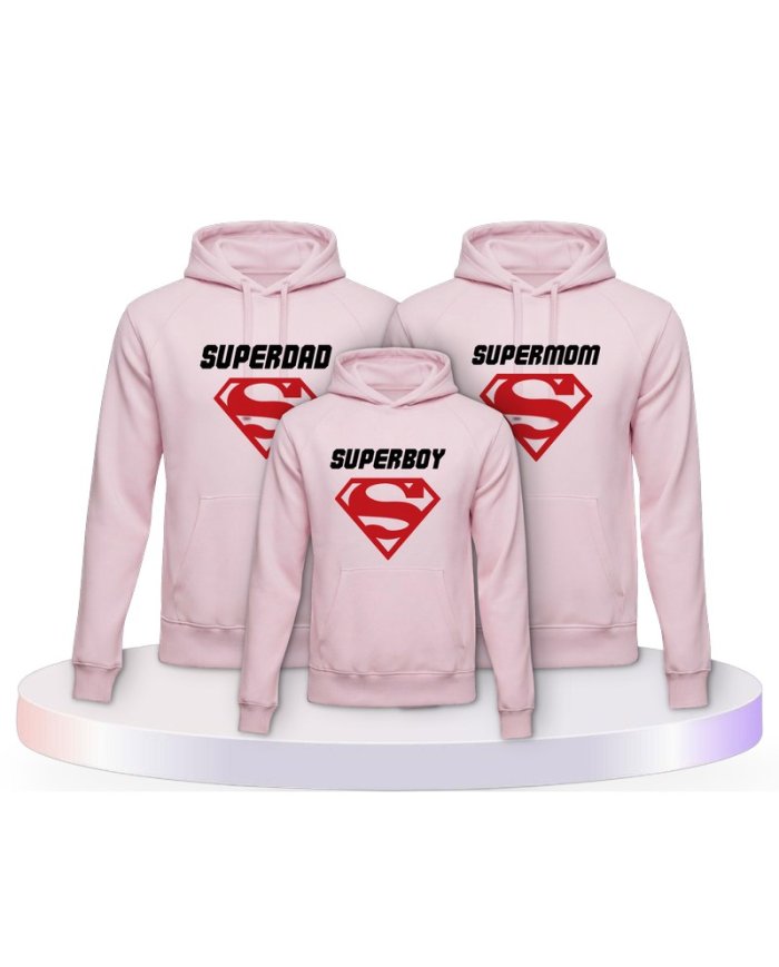 Familienlook Hoodies mit Superfamilie | Paarpulli