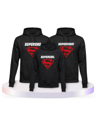 Familienlook Hoodies mit Superfamilie | Paarpulli