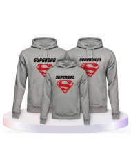 Familienlook Hoodies mit Superfamilie | Paarpulli
