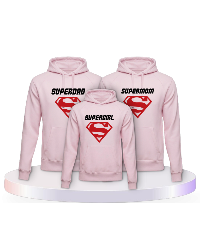 Familienlook Hoodies mit Superfamilie | Paarpulli