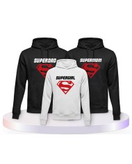 Familienlook Hoodies mit Superfamilie | Paarpulli