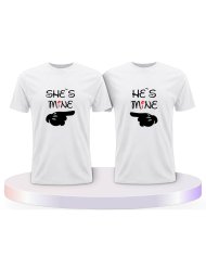 She's Mine He Is Mine Couple T-Shirts kaufen | Paarpulli