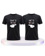 She's Mine He Is Mine Couple T-Shirts kaufen | Paarpulli