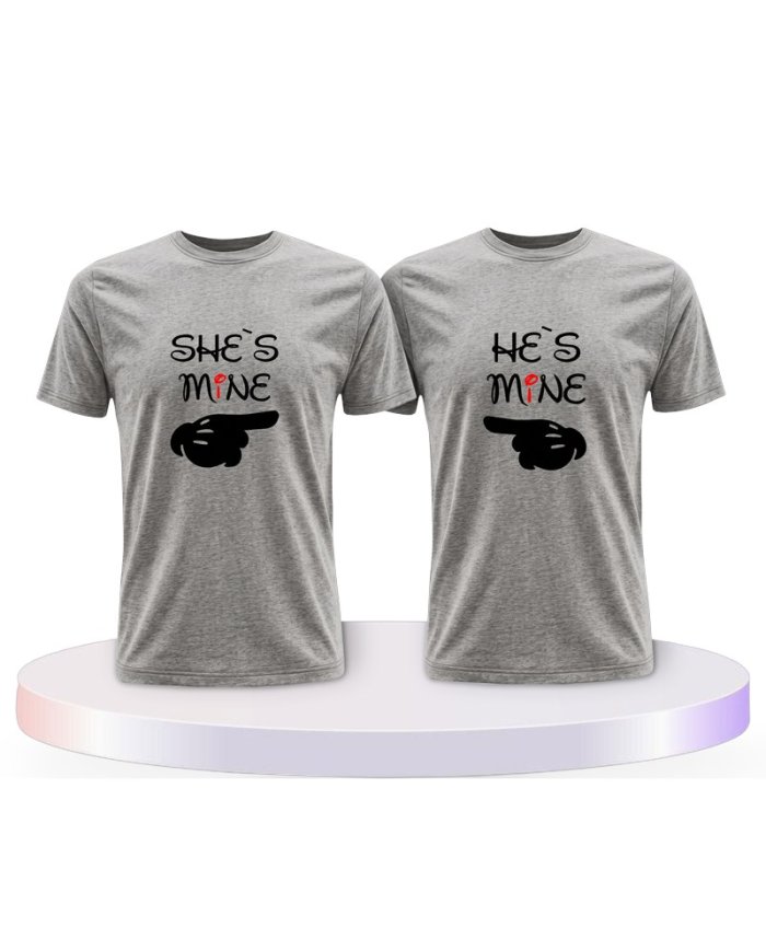 She's Mine He Is Mine Couple T-Shirts kaufen | Paarpulli