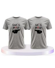She's Mine He Is Mine Couple T-Shirts kaufen | Paarpulli