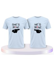 She's Mine He Is Mine Couple T-Shirts kaufen | Paarpulli