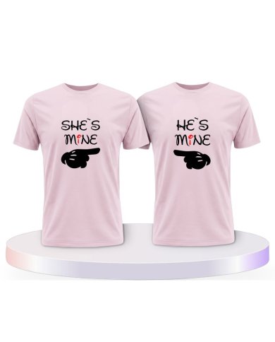 She's Mine He Is Mine Couple T-Shirts kaufen | Paarpulli