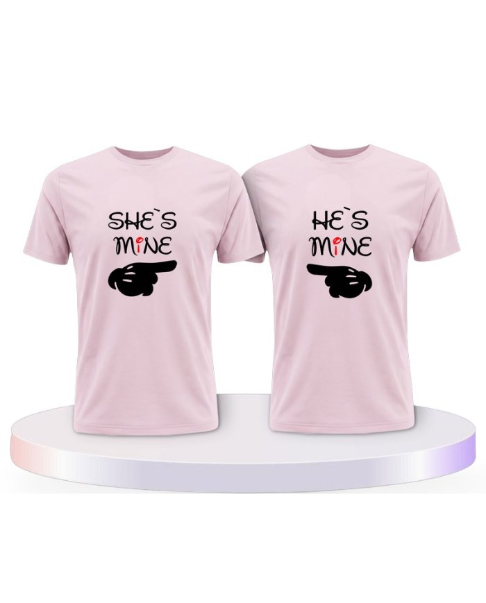 She's Mine He Is Mine Couple T-Shirts kaufen | Paarpulli