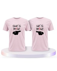 She's Mine He Is Mine Couple T-Shirts kaufen | Paarpulli