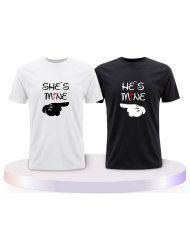 She's Mine He Is Mine Couple T-Shirts kaufen | Paarpulli