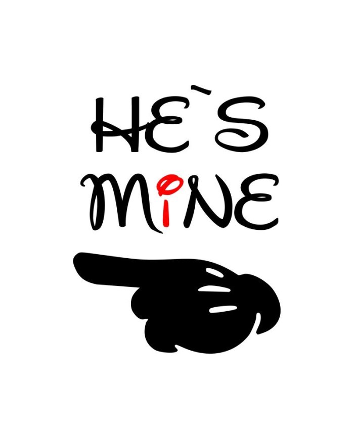 She's Mine He Is Mine Couple T-Shirts kaufen | Paarpulli