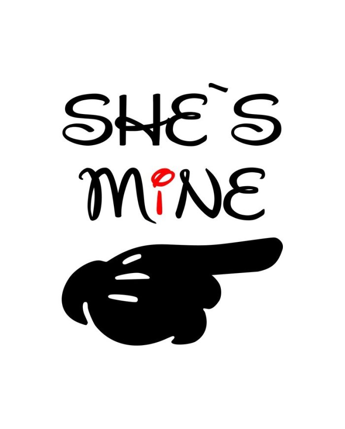 She's Mine He Is Mine Couple T-Shirts kaufen | Paarpulli