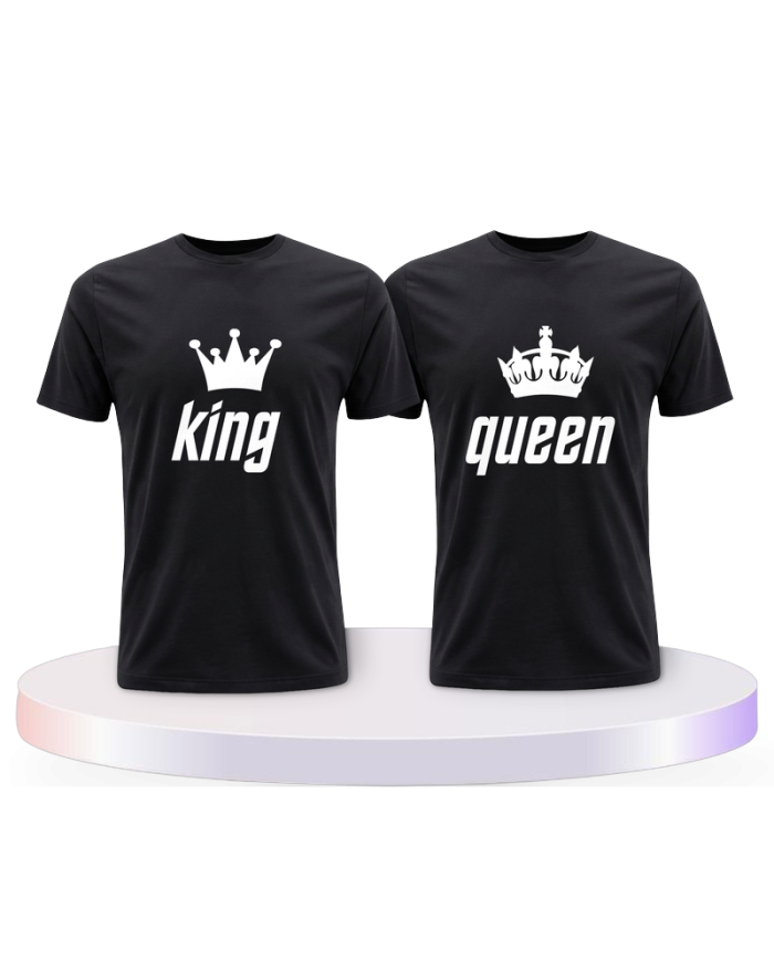King und Queen Pärchen T-Shirts | Paarpulli
