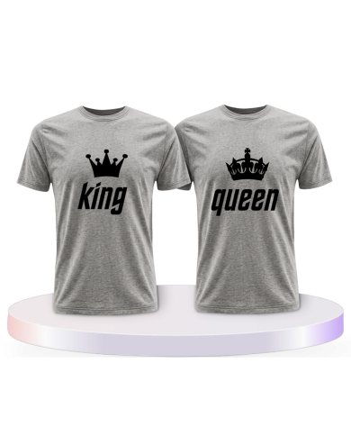 King und Queen Pärchen T-Shirts | Paarpulli