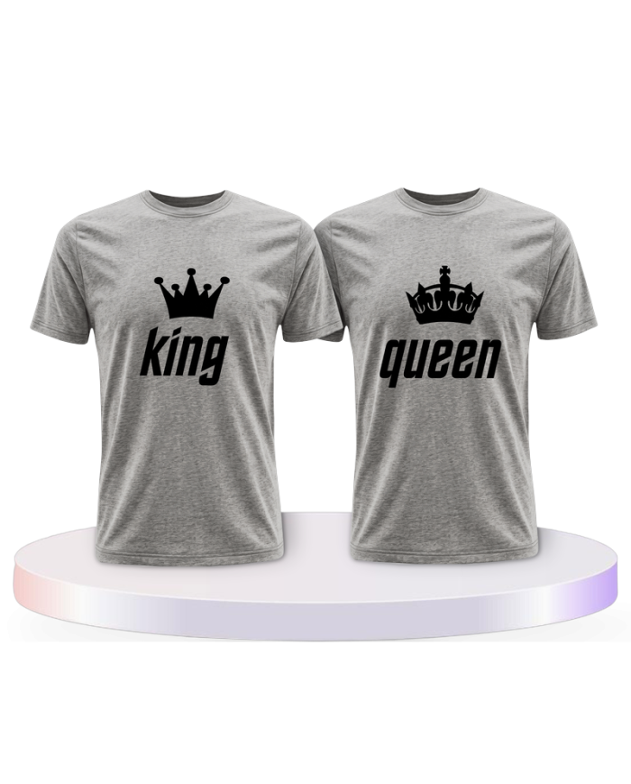 King und Queen Pärchen T-Shirts | Paarpulli