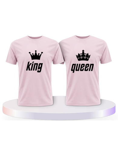 King und Queen Pärchen T-Shirts | Paarpulli