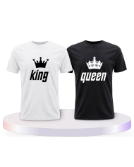 King und Queen Pärchen T-Shirts | Paarpulli