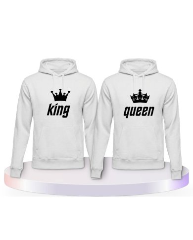 Gemeinsamer Look: King und Queen Hoodies | Paarpulli