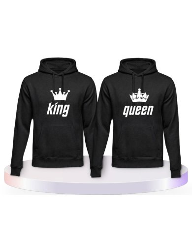 Gemeinsamer Look: King und Queen Hoodies | Paarpulli
