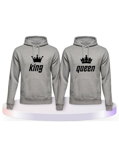 Gemeinsamer Look: King und Queen Hoodies | Paarpulli