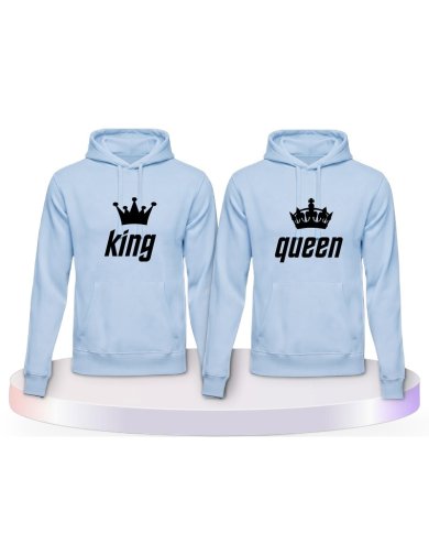 Gemeinsamer Look: King und Queen Hoodies | Paarpulli