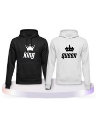 Gemeinsamer Look: King und Queen Hoodies | Paarpulli