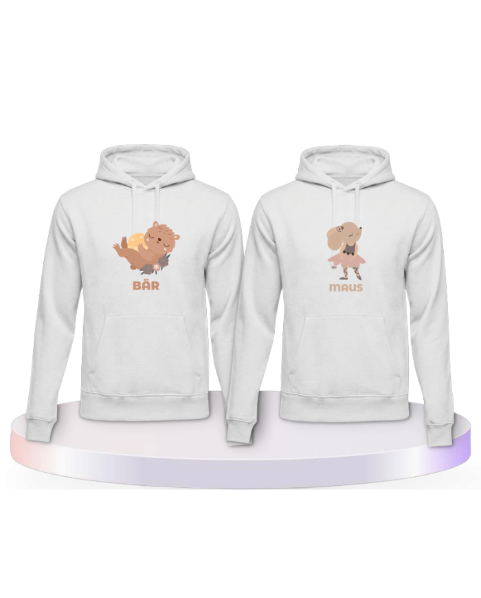 Bär & Maus Couple Hoodies kaufen | Paarpulli