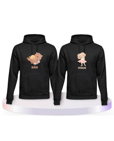 Bär & Maus Couple Hoodies kaufen | Paarpulli