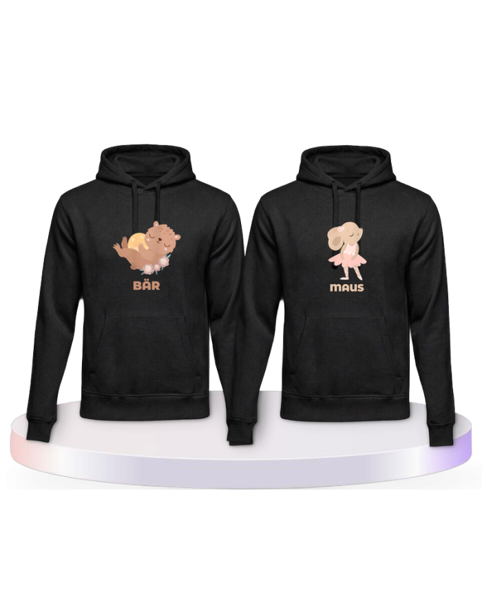 Bär & Maus Couple Hoodies kaufen | Paarpulli