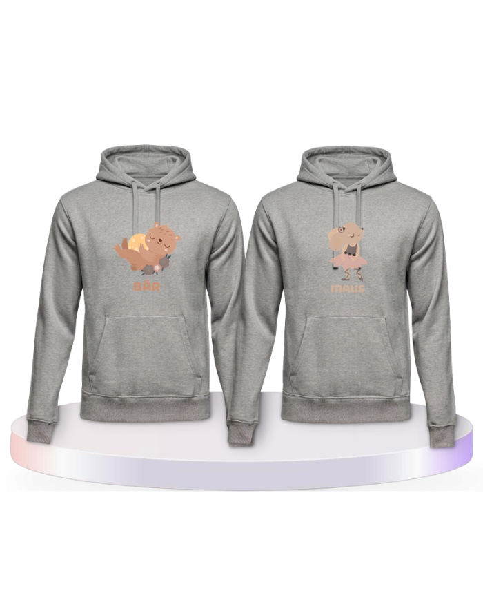 Bär & Maus Couple Hoodies kaufen | Paarpulli