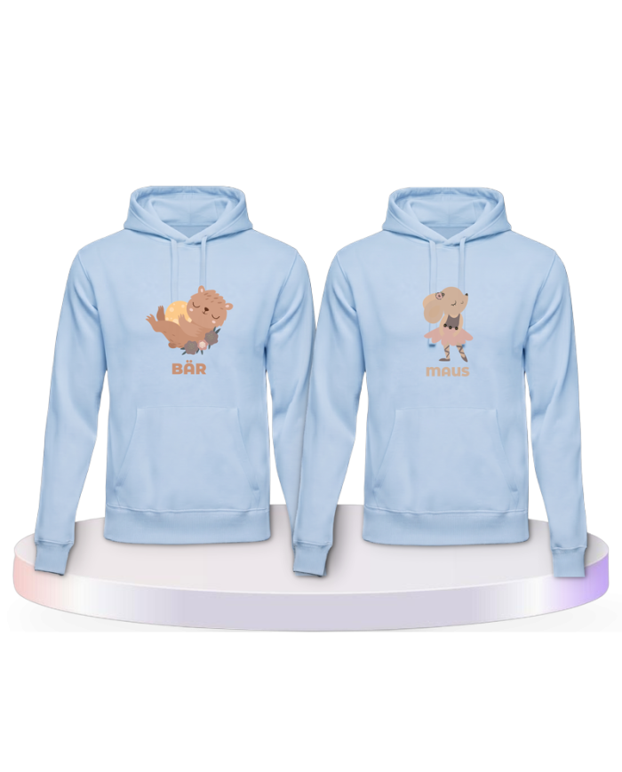 Bär & Maus Couple Hoodies kaufen | Paarpulli