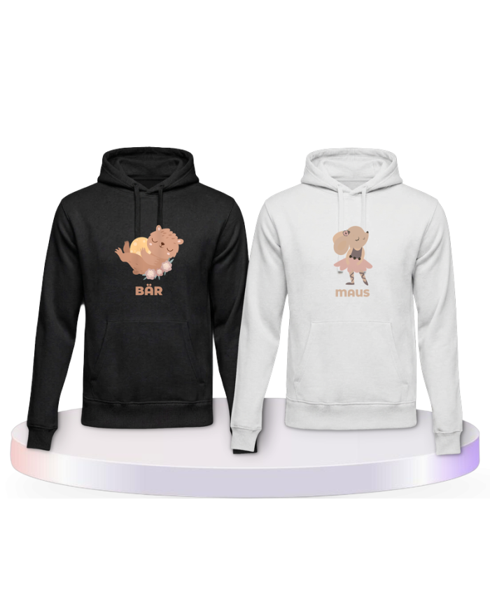 Bär & Maus Couple Hoodies kaufen | Paarpulli