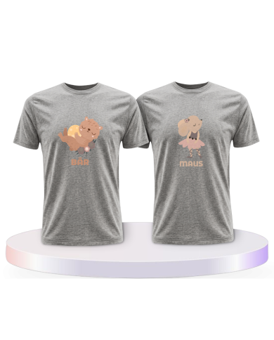 Bär & Maus Pärchen T-Shirts | Paarpulli
