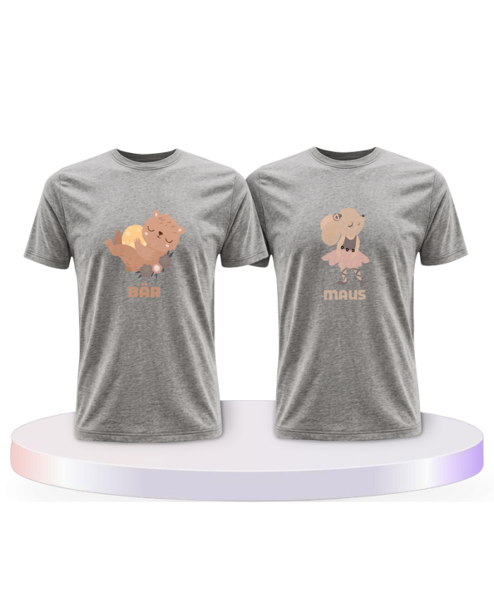 Bär & Maus Pärchen T-Shirts | Paarpulli