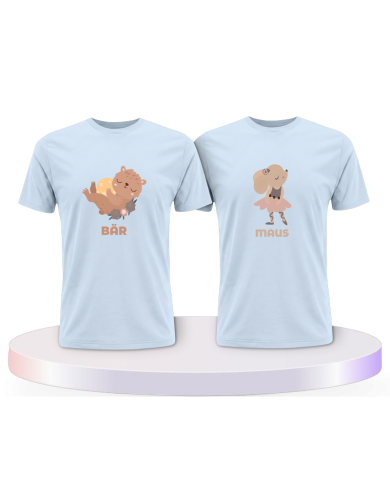 Bär & Maus Pärchen T-Shirts | Paarpulli