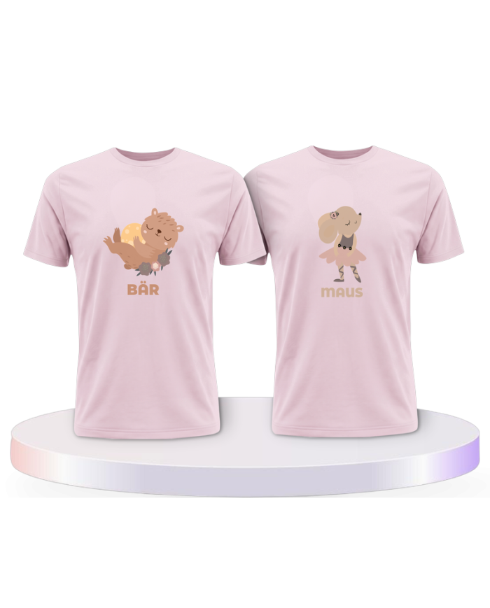 Bär & Maus Pärchen T-Shirts | Paarpulli